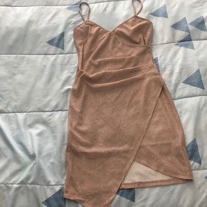 Rose gold sparkle dress